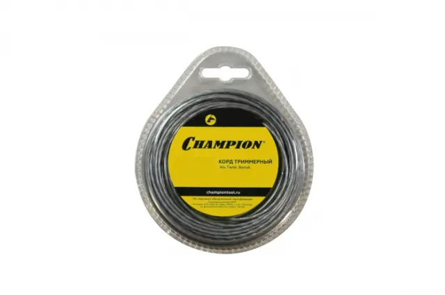 Корд триммерный Champion Alu Twist 2.0мм*130м (витой)+нож C7061