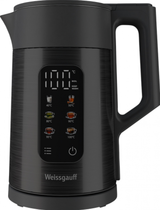 Чайник электрический Weissgauff WK 1560 Db Touch BodyCool 441541
