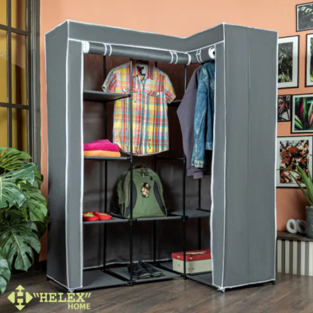Напольная вешалка-шкаф для одежды HELEX Home W-34