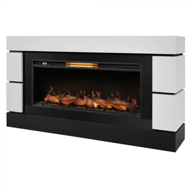 Каминокомплект Royal Thermo Очаг Aurora RTFP/P-AR40LS + портал Moderno 42/40/36 белый