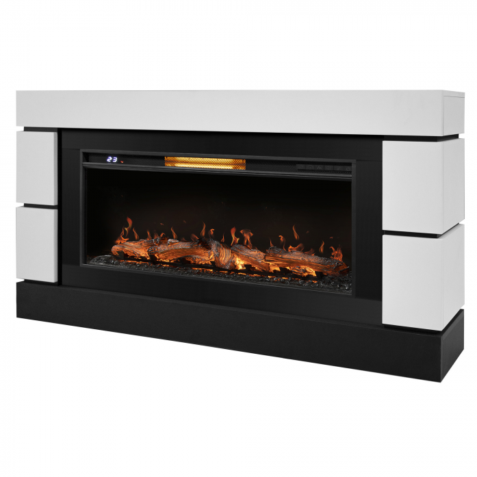 Каминокомплект Royal Thermo Очаг Aurora RTFP/P-AR40LS + портал Moderno 42/40/36 белый