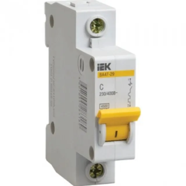 Автоматический выключатель IEK ВА47-29 1Р 25А 4,5кА С