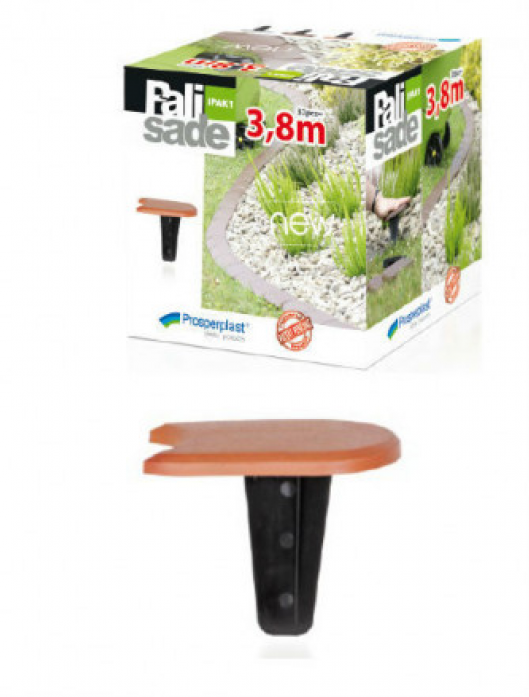 Бордюр для сада Palisada IPAK1-R624 3,8м терракотовый
