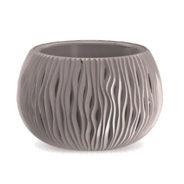 Кашпо для цветов Prosperplast SANDY BOWL DSK370-7529U мокко 2 предмета 9л
