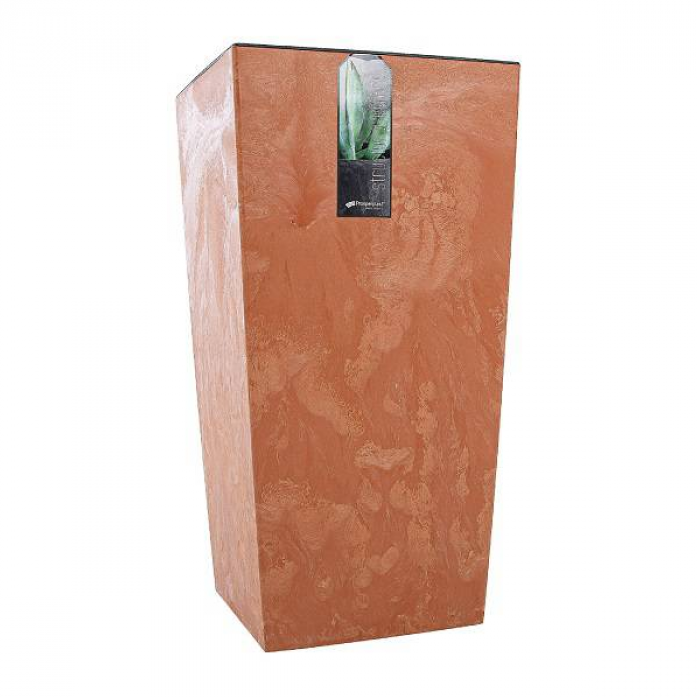 Кашпо для цветов Prosperplast Urbi Square Effect DURS400E-R624 терракотовый