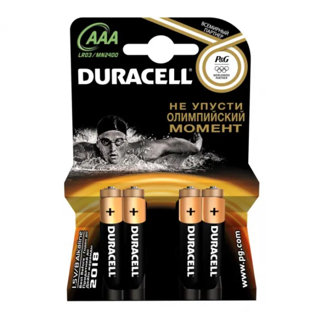 Батарейка Duracell Basic CN LR03-4BL AAA 4 шт