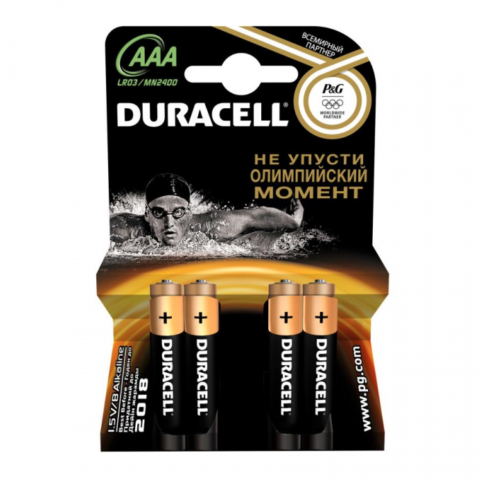 Батарейка Duracell Basic CN LR03-4BL AAA 4 шт