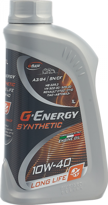 Масло моторное синтетическое G-Energy Synthetic Long Life 10W40 1 л 253142394