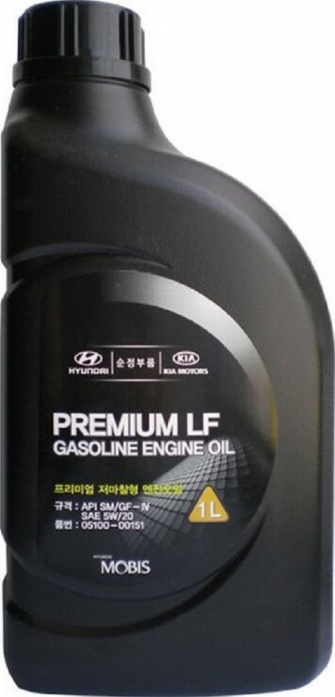 Масло моторное Hyundai/Kia Premium LF Gasoline 5W20 1 л 05100-00151