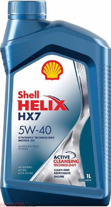 Масло моторное полусинтетическое SHELL Helix HX7 SN+ 5W40 1 л 550051496