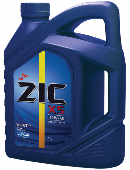 Масло моторное ZIC X5 10w40 SN 4л 162622