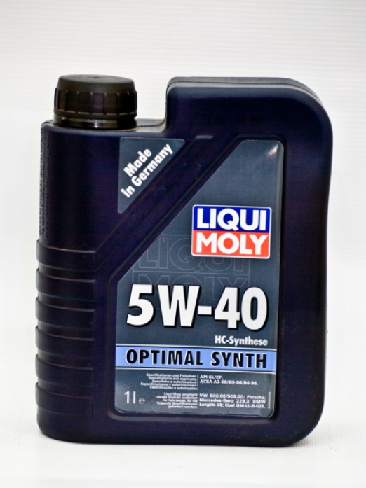 Масло моторное LIQUI MOLY Optimal Synth 5w40 (1л) Синтетика