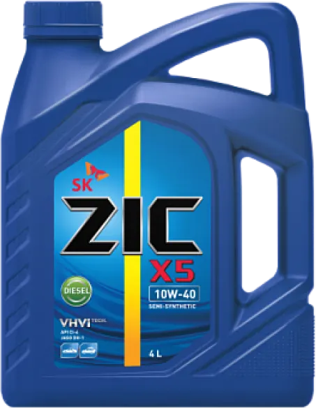 Масло моторное ZIC X5 DIESEL 10W40 п/с (4л) 162660