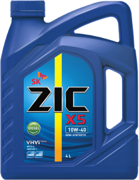 Масло моторное ZIC X5 DIESEL 10W40 п/с (4л) 162660