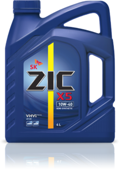 Масло моторное ZIC X5 10W40 п/с (4л)