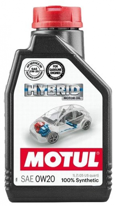 Масло моторное MOTUL Hybrid 0W20 синтетическое 1 л 107141