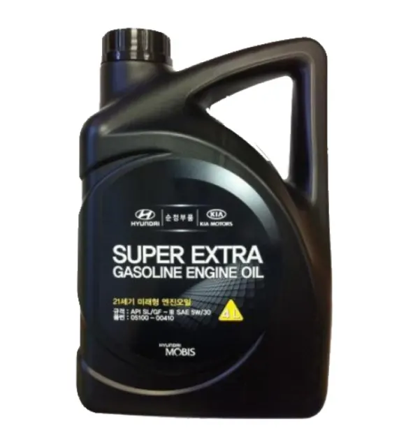 Масло моторное Hyundai MOBIS Super Extra Gasoline 5w30 SL/GF-3 (4л) (Корея) ПолуСинтетика (05100-00410)