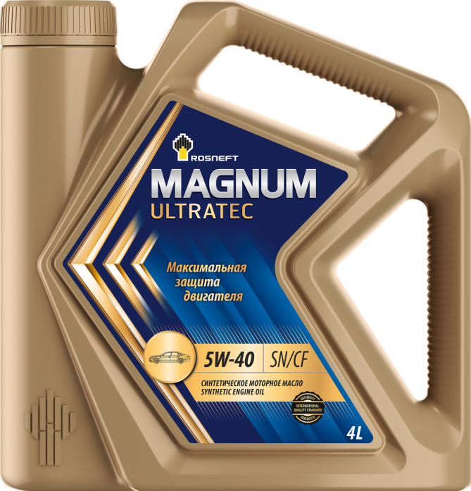 Масло моторное синтетическое Rosneft Magnum Ultratec 5W40 4 л 40815442