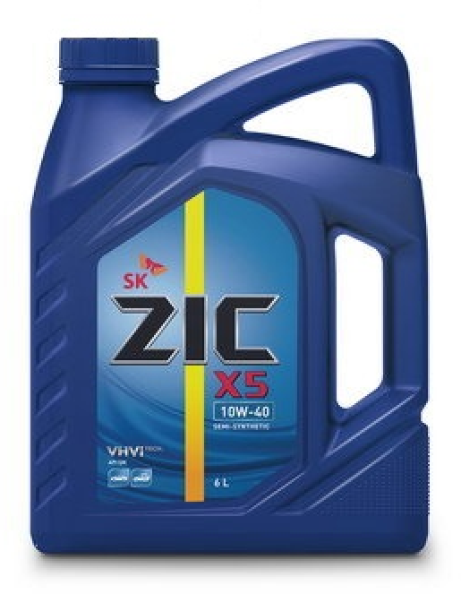 Масло моторное ZIC X5 10W40 (6л) ПолуСинтетика 172622