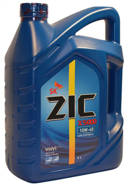Масло моторное ZIC X5000 10w40 6л 172658
