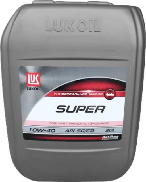 Масло моторное Лукойл Супер SG/CD 10W-40 полусинтетическое 20 л 17363