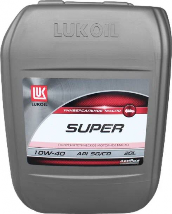 Масло моторное Лукойл Супер SG/CD 10W-40 полусинтетическое 20 л 17363