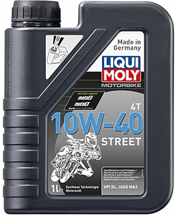 Масло моторное LIQUI MOLY Motorrad 4Т 10W40 cин (1л) 7609