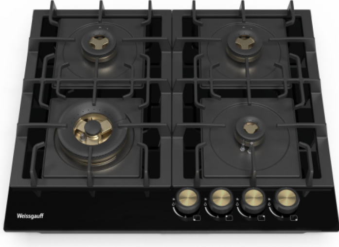 Газовая панель Weissgauff HGG 641 BV Volcano Burner Nano Matt Glass 433630