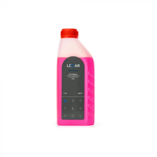 Антифриз Lecar G12 готовый -40C красный 1 л 000041210
