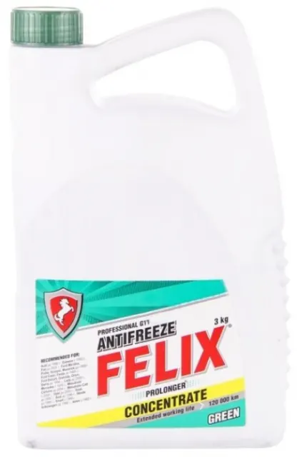Антифриз FELIX PROLONGER готовый -40C зеленый 3 кг 430206327