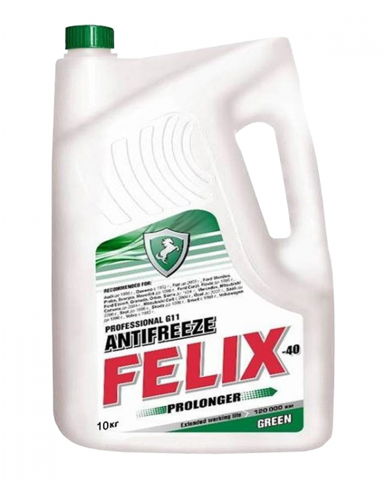 Антифриз FELIX ТС-40 Prolonger G-11 -40C зелёный 10кг