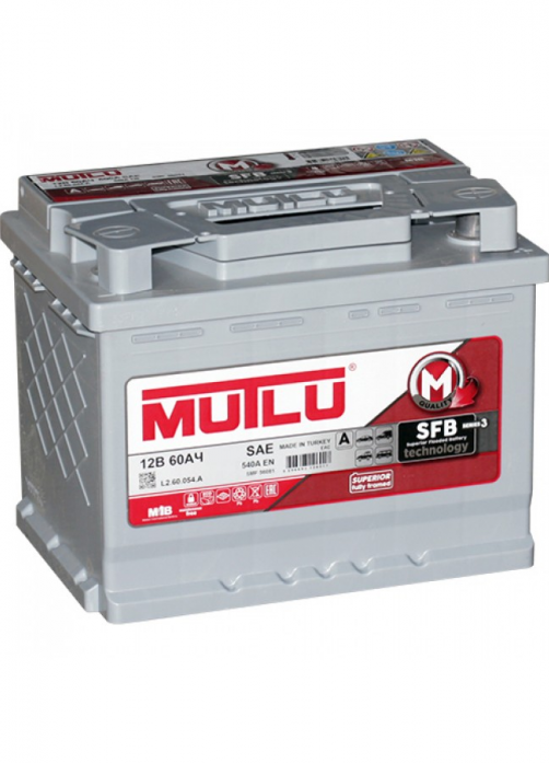 Аккумулятор Mutlu SFB 60 А/ч 560 137 052 обратная R+ EN 540A 242x175x190 L2.60.054.A