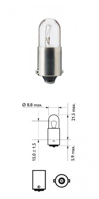 Лампа Philips T4W 12929 CP