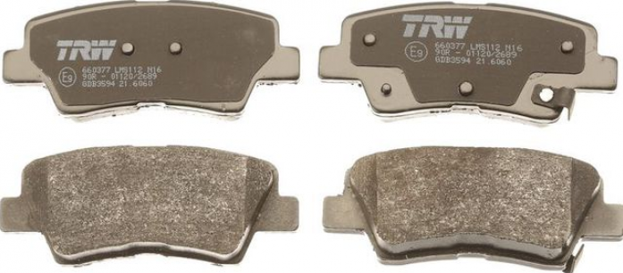 Колодки задние TRW HYUNDAI/KIA/SSANG YONG GDB3594