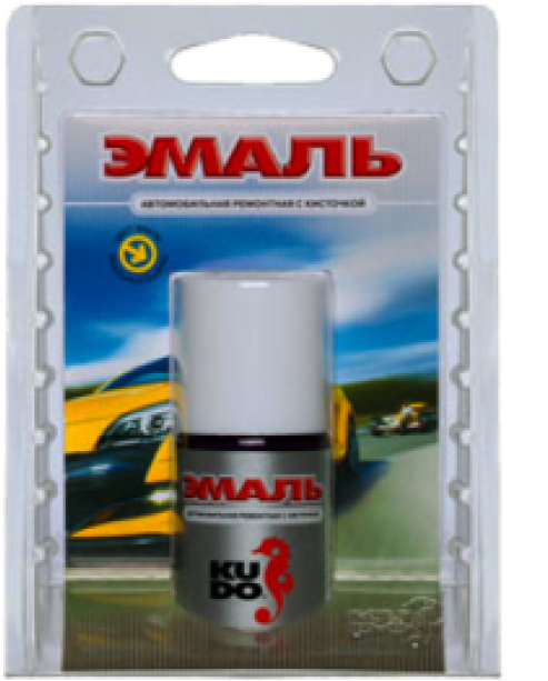 Автоэмаль Kudo KU-70127 Вишня 127 с кисточкой (15мл)