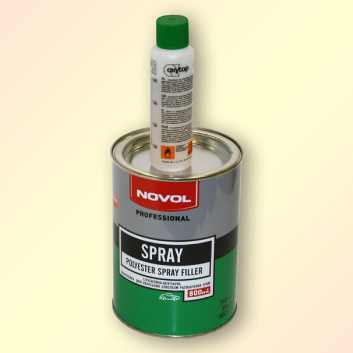 Шпатлевка жидкая Novol Spray 1201 (1.2кг)