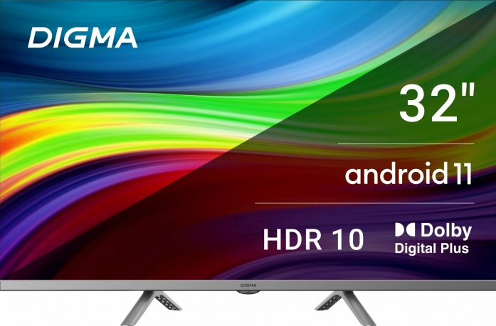 Телевизор Digma DM-LED32SBB39 Smart