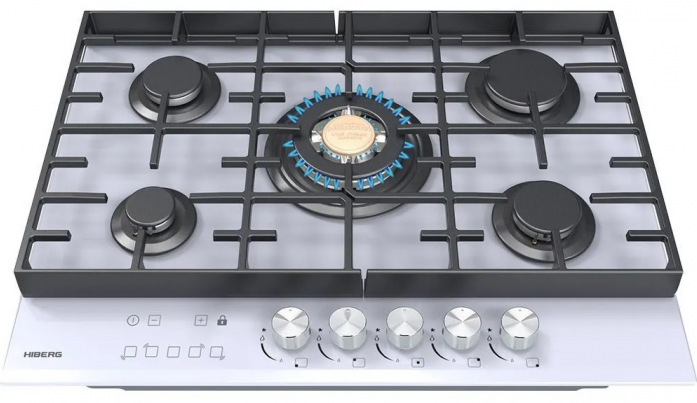 Газовая варочная панель Hiberg VM 7155 W
