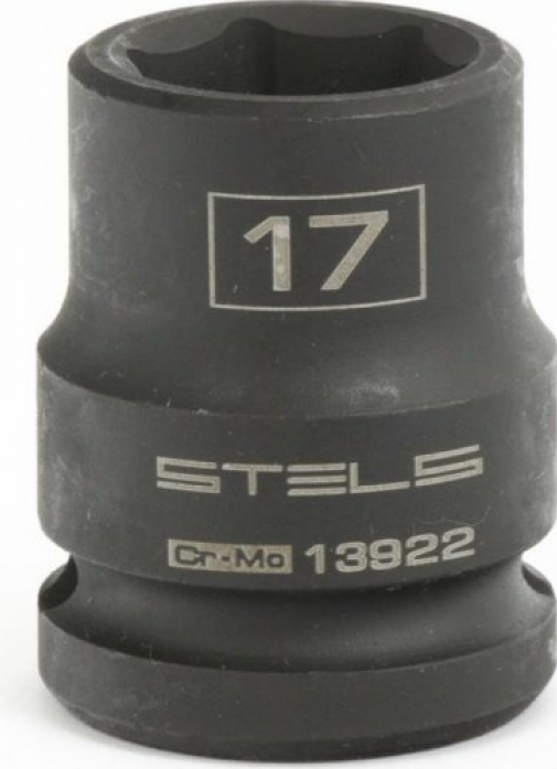 Ударная головка Stels шестигранная с посадкой 1/2" 13922 17 мм