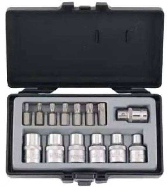 Набор бит и головок Force 4157 TORX Т25-Т55 E10-E20 14пр