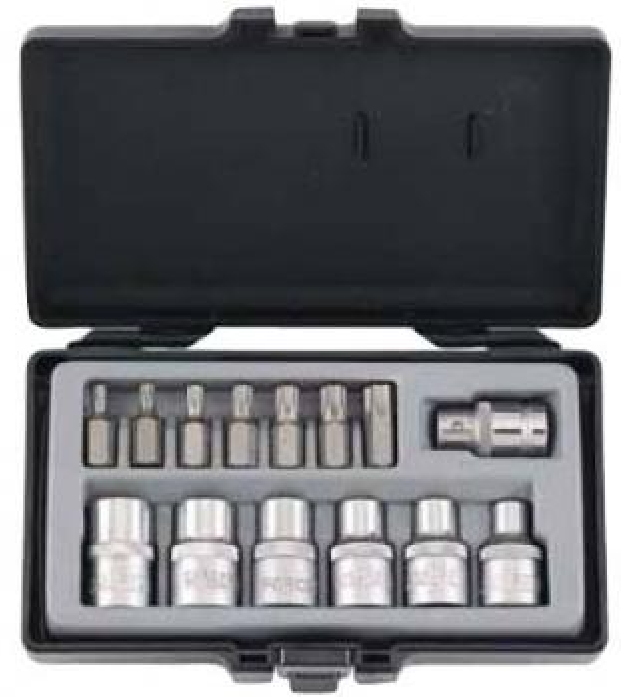 Набор бит и головок Force 4157 TORX Т25-Т55 E10-E20 14пр
