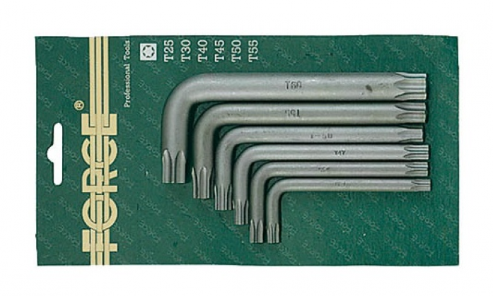 Набор ключей Г-образных Force 5063 TORX Т40-Т60 6пр