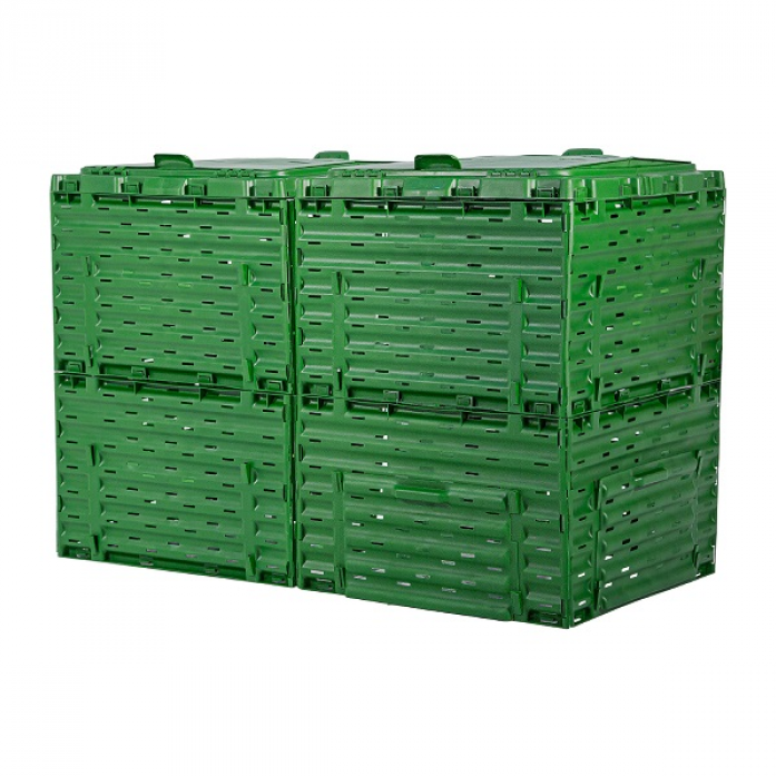 Компостер с крышкой Piteco K2060 600 л зеленый