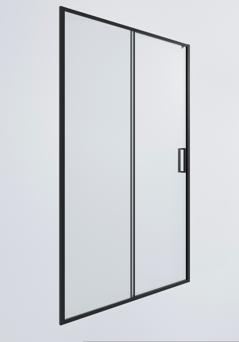 Душевая дверь Timo TD-120/03C-6 1950*1200 профиль черный, стекло прозрачное T01