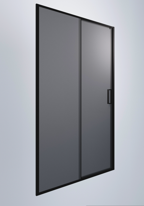 Душевая дверь Timo TD-120/03GR-6 1950*1200 профиль черный, стекло графит T03
