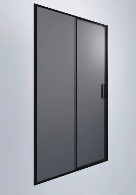 Душевая дверь Timo TD-150/03GR-6 1950*1500 профиль черный, стекло графит T05