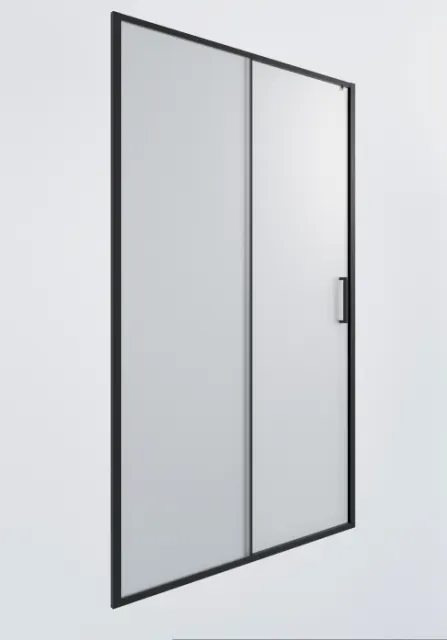 Душевая дверь Timo TD-150/03F-6 1950*1500 профиль черный, стекло матовое T06