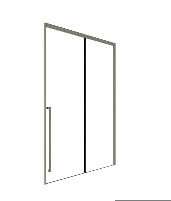 Душевая дверь Timo TDSS-140/13C-8L 1400*2000 профиль никель, стекло прозрачное T50L