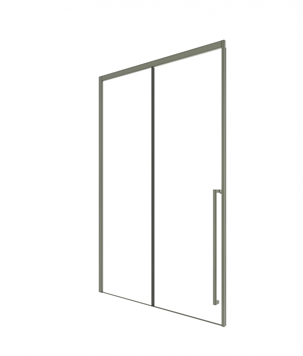 Душевая дверь Timo TDSS-140/13C-8R 1400*2000 профиль никель, стекло прозрачное T50R