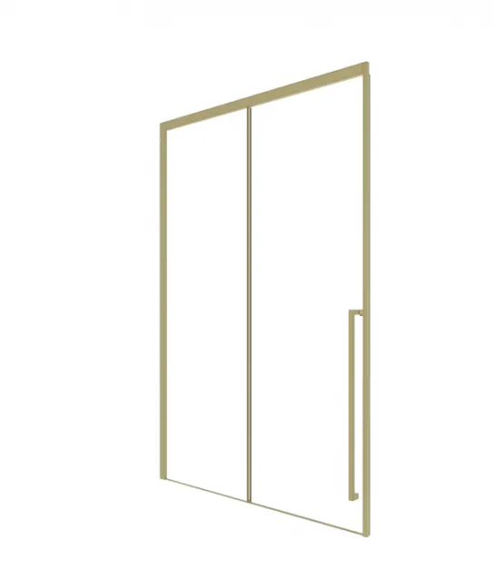 Душевая дверь Timo TDSS-140/17C-8R 1400*2000 профиль матовое золото, стекло прозрачное T54R